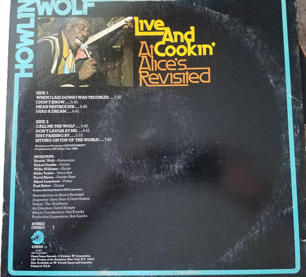 Howlin' Wolf - Live And Cookin' At Alice's Revisited (LP, Album)