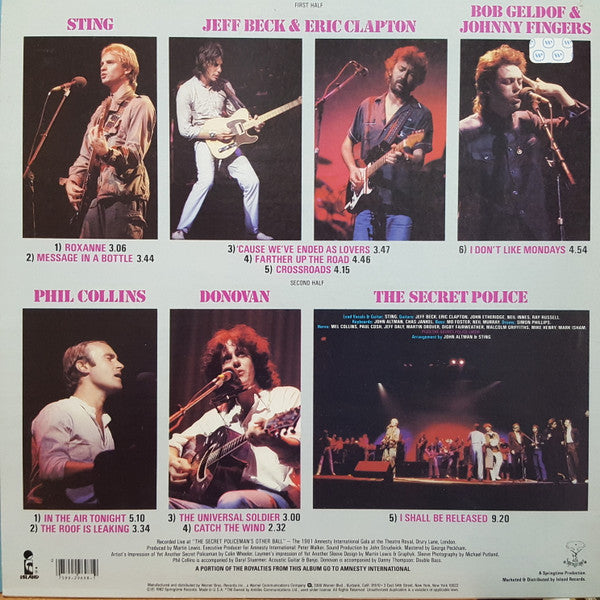 Various - The Secret Policeman's Other Ball (The Music)(LP, Album, ...