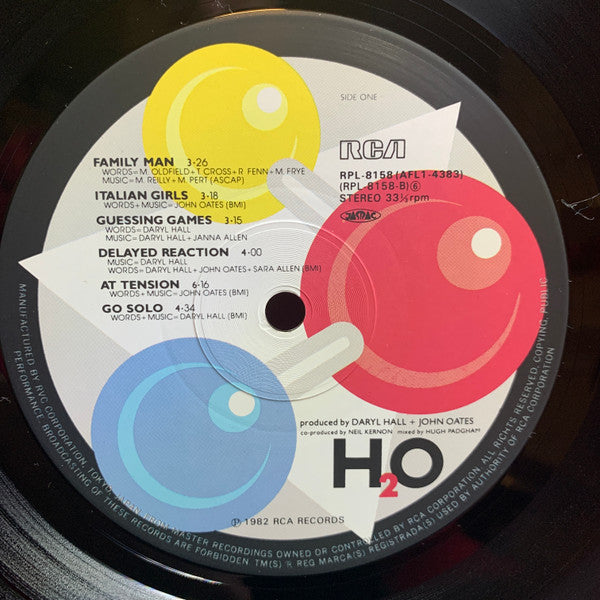 Daryl Hall + John Oates* - H₂O (LP, Album, Dro)