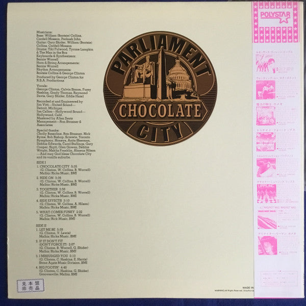 Parliament - Chocolate City (LP, Album, Promo, RE)