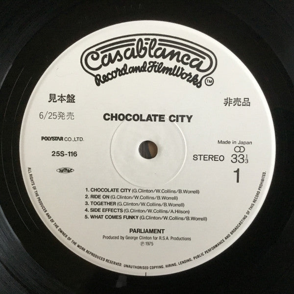 Parliament - Chocolate City (LP, Album, Promo, RE)