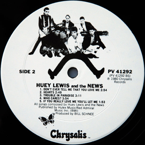 Huey Lewis & The News - Huey Lewis And The News(LP, Album, RE, Pit)