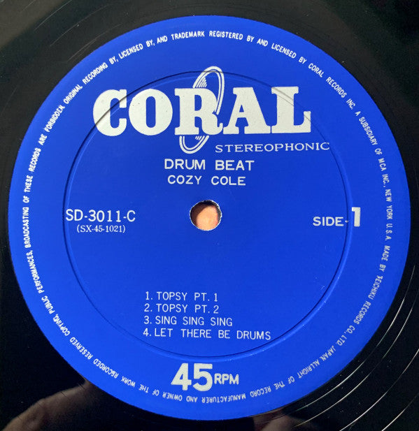 Cozy Cole - Drum Beat (12"", EP)