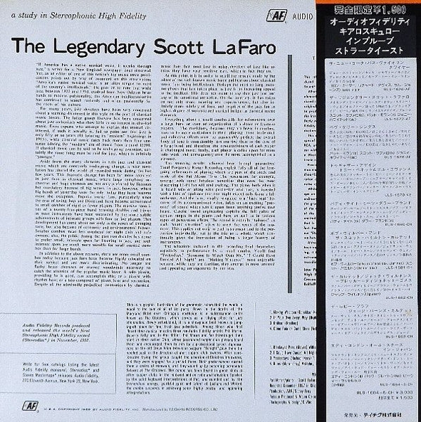 Scott LaFaro - The Legendary Scott LaFaro (LP, Album, RE)