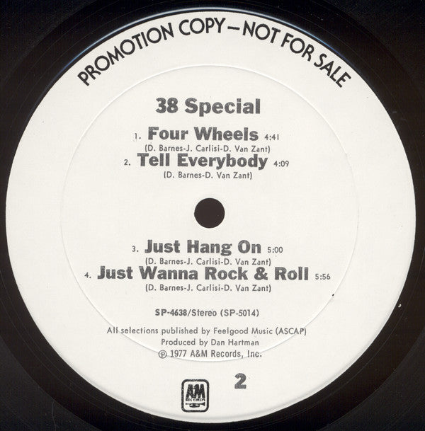 38 Special (2) - 38 Special (LP, Album, Promo)