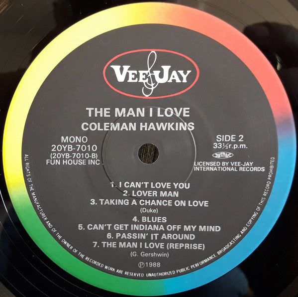 Coleman Hawkins - The Man I Love (LP, Mono)