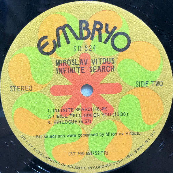 Miroslav Vitous - Infinite Search (LP, Album, Gat)