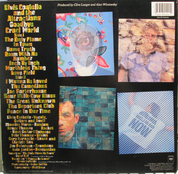 Elvis Costello & The Attractions - Goodbye Cruel World(LP, Album, Car)