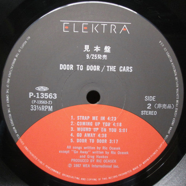 The Cars - Door To Door  (LP, Album, Promo)