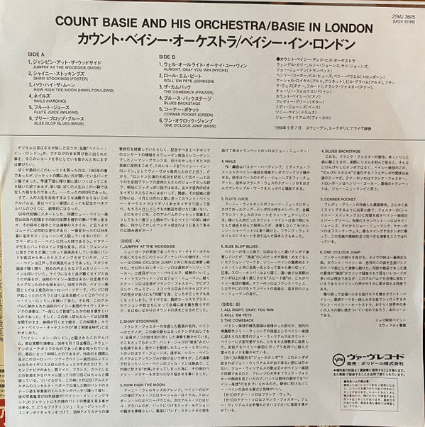 Count Basie Orchestra - Basie In London (LP, Album, Mono, RE)