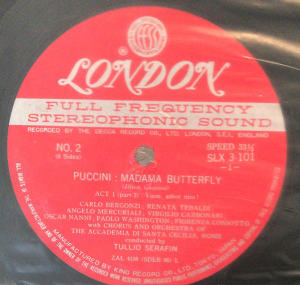 Puccini*, Renata Tebaldi, Carlo Bergonzi - Madama Butterfly (3xLP)