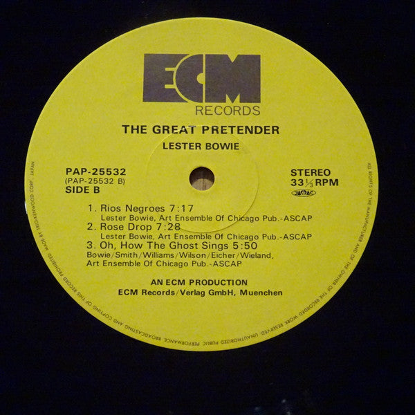 Lester Bowie - The Great Pretender (LP, Album)