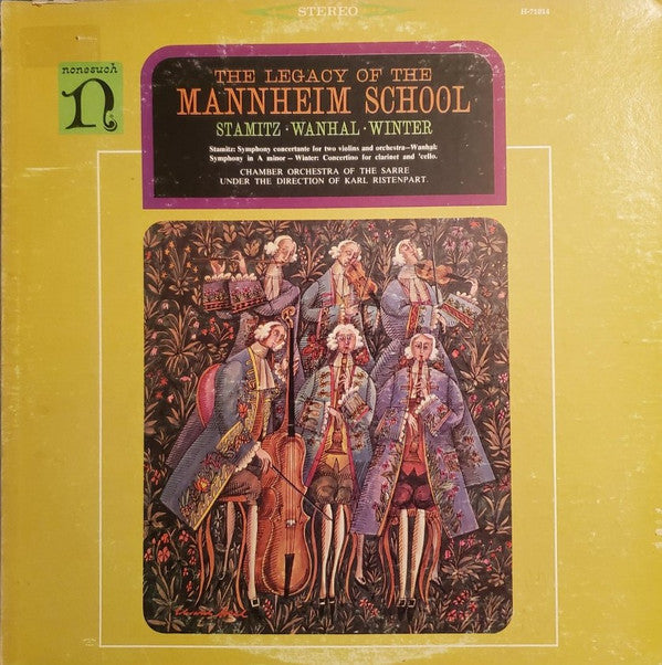 Carl Stamitz - The Legacy Of The Mannheim School(LP, Album, RP)
