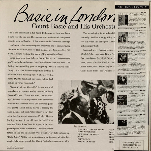 Count Basie Orchestra - Basie In London (LP, Album, Mono, RE)
