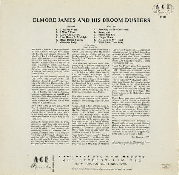 Elmore James - The Best Of Elmore James (LP, Album, Comp, Mono)
