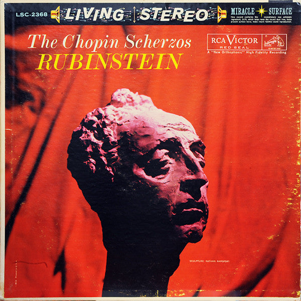 Chopin*, Rubinstein* - The Chopin Scherzos  (LP, RP, Whi)