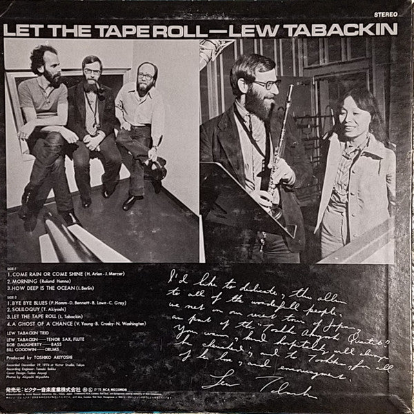 Lew Tabackin - Let The Tape Roll(LP, Album)