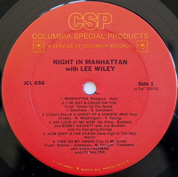 Lee Wiley - Night In Manhattan (LP, Mono, RE)