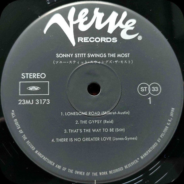 Sonny Stitt - Sonny Stitt Swings The Most  (LP, Album, RE)