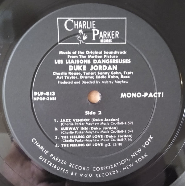 Duke Jordan - Les Liaisons Dangereuses (LP, Album, Mono)