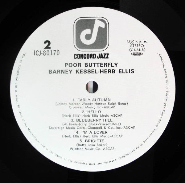 Barney Kessel And Herb Ellis - Poor Butterfly (LP)