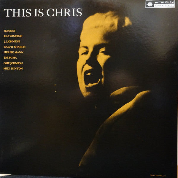Chris Connor - This Is Chris (LP, Album, Mono)