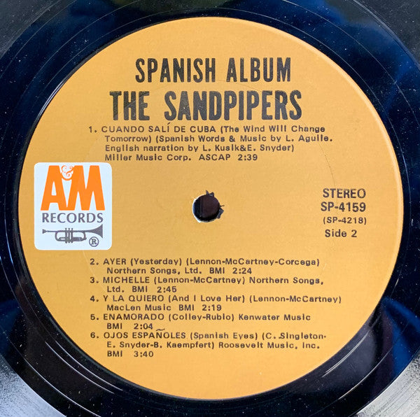 The Sandpipers - Spanish Album (LP, Album, Ter)