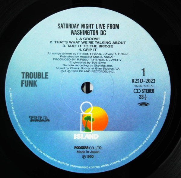 Trouble Funk - Saturday Night Live From Washington D.C. (LP, Album)