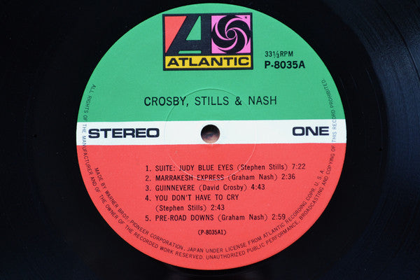 Crosby, Stills & Nash - Crosby, Stills & Nash (LP, Album, RE)