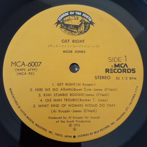 Mose Jones - Get Right (LP, Album)