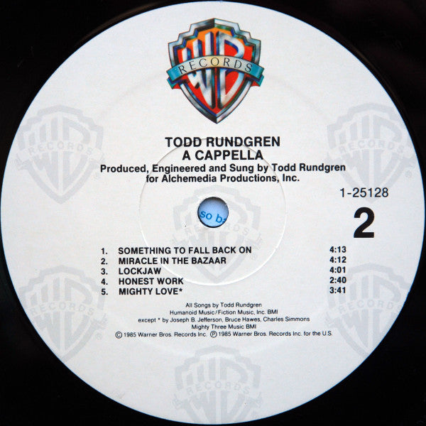 Todd Rundgren - A Cappella (LP, Album, All)