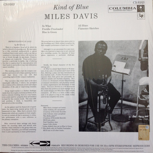 Miles Davis - Kind Of Blue = カインド・オブ・ブルー(LP, Album, RE, 180)