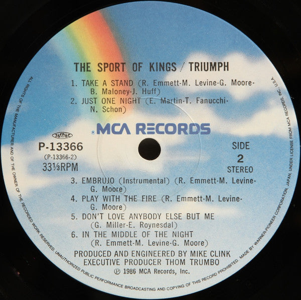 Triumph (2) - The Sport Of Kings (LP, Album)