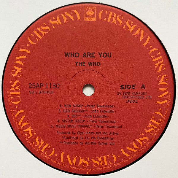 The Who - Who Are You (LP, Album)