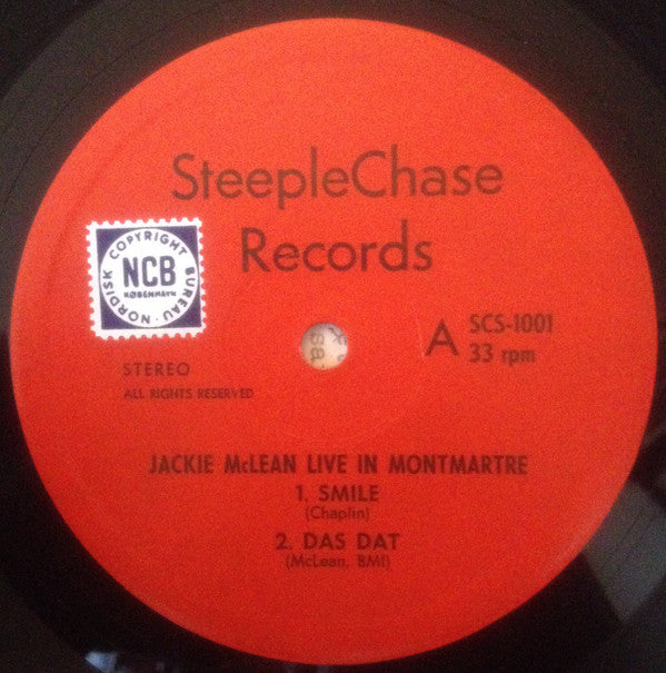 Jackie McLean - Live At Montmartre (LP, Album, NCB)