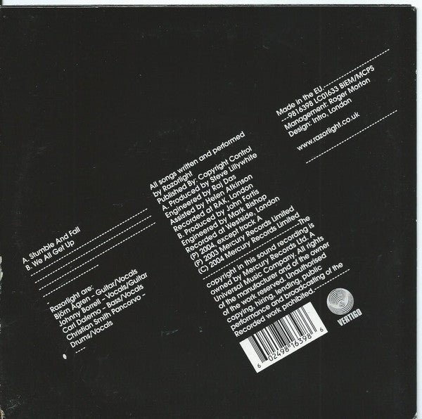 Razorlight - Stumble & Fall (7"", Single, Ltd)