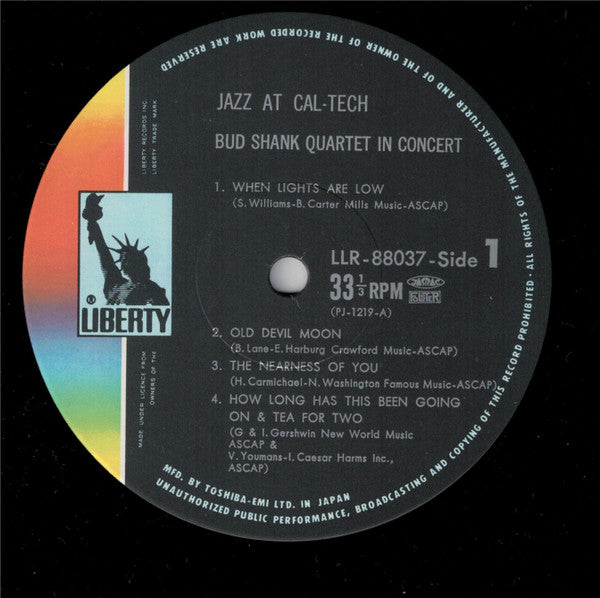 Bud Shank Quartet - Jazz At Cal-Tech(LP, Album, Mono, RE)