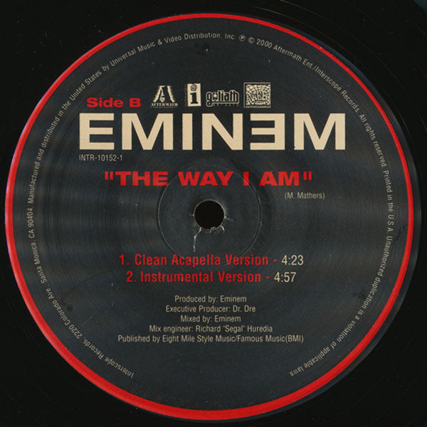 Eminem - The Way I Am (12"")