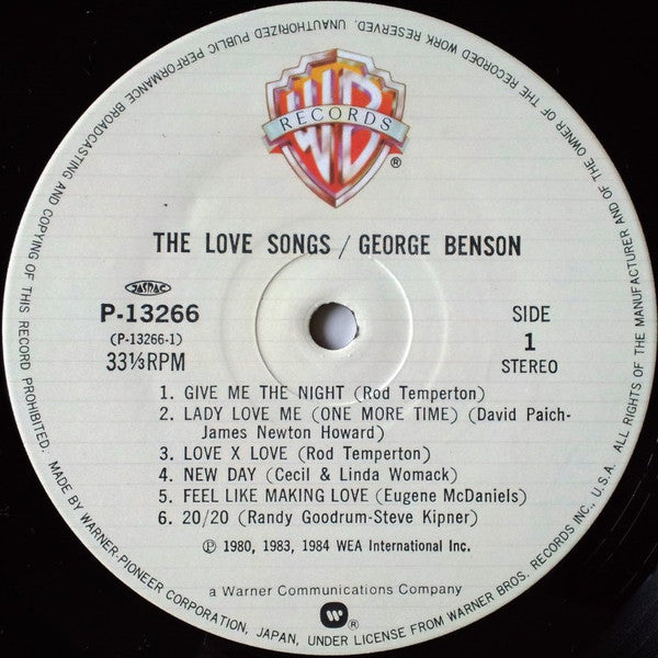 George Benson - The Love Songs (LP, Comp)