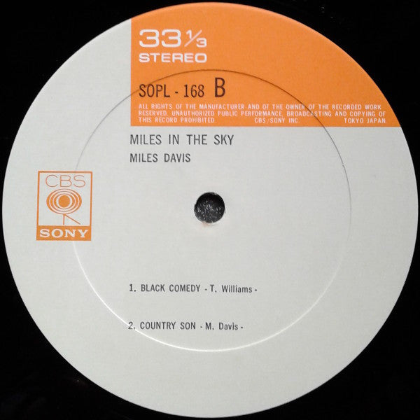 Miles Davis - Miles In The Sky (LP, Album, RE)