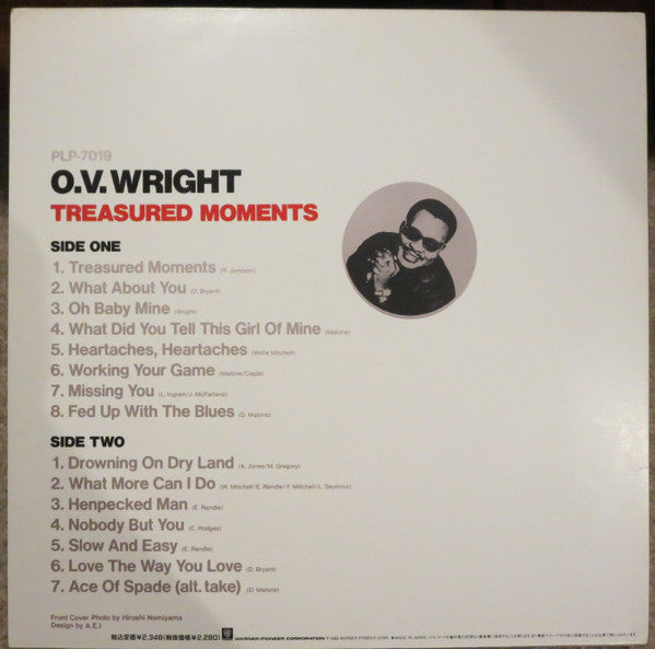 O.V. Wright - Treasured Moments (LP, Comp)