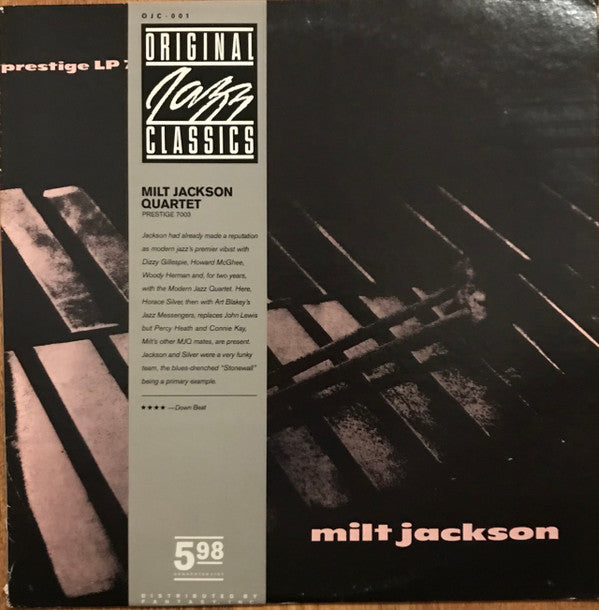 Milt Jackson - Milt Jackson Quartet (LP, Album, Mono, RE)