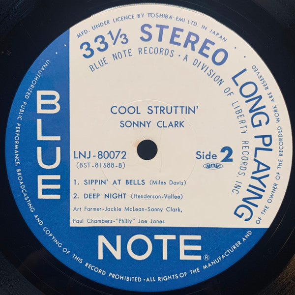 Sonny Clark = ソニー・クラーク* - Cool Struttin' = クール・ストラッティン (LP, Album, RE)
