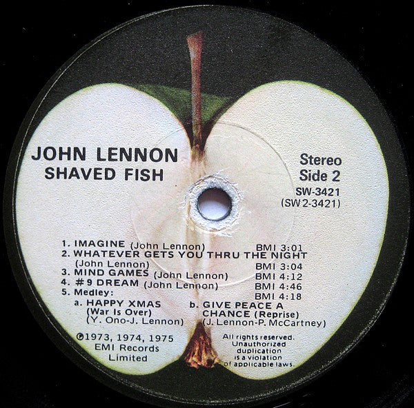 Lennon* / Plastic Ono Band* - Shaved Fish (LP, Comp, Los)