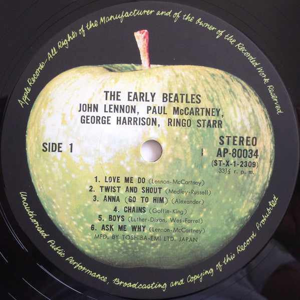 The Beatles - The Early Beatles (LP, Album, Comp, RE, Gat)