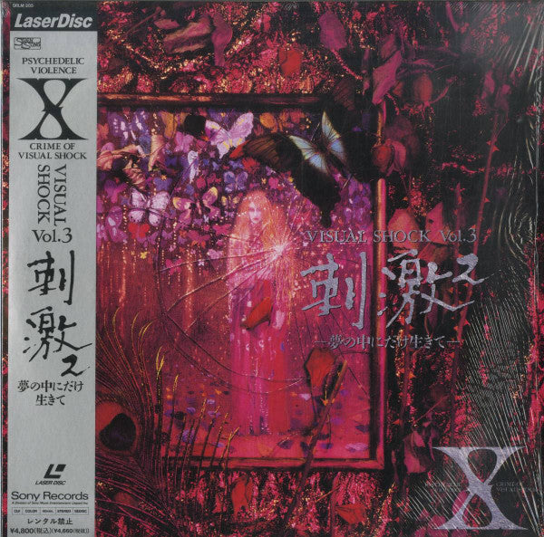 X* - Visual Shock Vol.3 刺激² －夢の中にだけ生きて－ (Laserdisc, 12"")