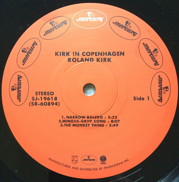 Roland Kirk - Kirk In Copenhagen (LP, Album, RE)