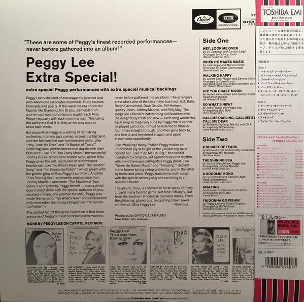 Peggy Lee - Extra Special! (LP, Album, RE)