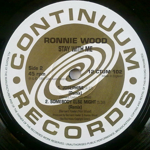 Ronnie Wood* - Stay With Me (12"", Maxi)