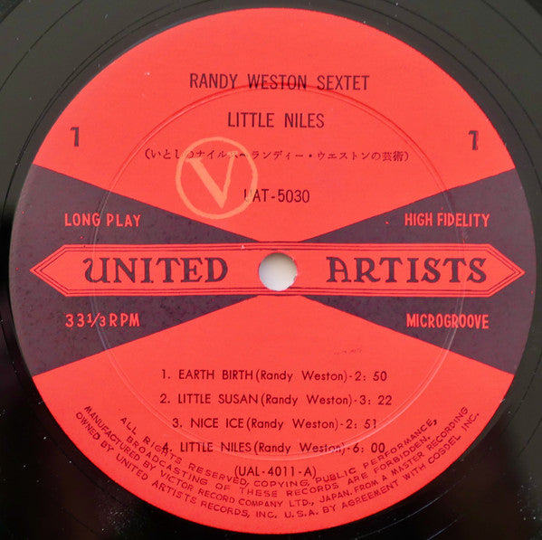 Randy Weston Sextet - Little Niles (LP, Album, Mono)